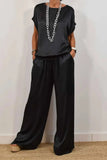 And Summer 2025 New Trendy Loose Shirt Broad Leg Trousers Casual