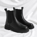 Zingj Size Autumn And Winter Martens 45 Men's Korean Chelsea Men's Boots 46 British Wind And Velvet High Top Shoes