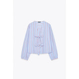 Women's Clothing 2025 New Fashion Temperament With Bow Shirt