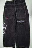 American High Street Retro Men Washed Pants Y2k Harajuku Hip Hop Loose Jeans Couples Casual Joker Straight Wide-leg Jeans 211-1-Outfit