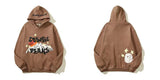 Skull Print Hooded Hoodie Ins Trendy Men's High Street Hoodie In Spring And