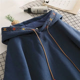 Zingj Design Sense Hoodies Women Casual Fashion Hoodie Autumn Winter Plus Velvet Thick Niche Embroidered Hooded Jacket Trend 2101 1215-0-Outfit