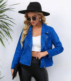 Zingj Women's Clothing Station Spring And Autumn Lapel Zipper Small Suit Long Sleeve