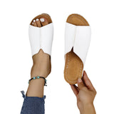 2024 Summer New Slope Heel Thick Soles Large Size Casual Fashion Simple Thick Soles For Women's