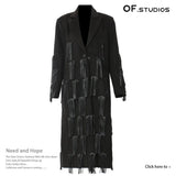 New Personalized Pu Esso Dotted With Long Coat Coat