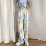 Women Jeans 2022 New Loose Colorful Wide Leg Brown High Waist Straight Pants Women's Casual Pants Denim Femme