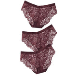 Sexy Lace Panties Soft Breathable Briefs Women Underwear Ladies Panty Transparent Low-Rise Underpants Lingerie Intimates