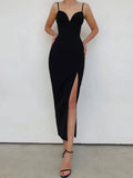 New Summer Women White Bodycon Bandage Dress Sexy V Neck Spaghetti Strap Club Celebrity Evening Runway Party Long