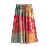 Spring Printed Loose Shirt 2981045 Printed Half Skirt
