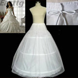Plus Size In Stock High Quality 3-HOOP Bridal Petticoats White Wedding Gown Petticoat Slip Underskirt Wedding