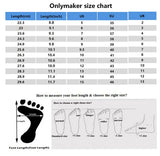 Onlymaker Women's Square Toe Black Beige Strap Stiletto Fashion Big Size