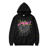Fashion Hip Hop Print Sp5der Cobweb Hoodie Sweater Suit Men's