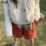 Shorts Women Harajuku Retro Stylish Fall Summer Basic Teens Streetwear Clothing All-match Popular Daily Femme