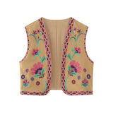 Summer Women's Wear Urban Leisure Vest Embroidered Cardigan