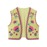 Summer Women's Wear Urban Leisure Vest Embroidered Cardigan