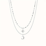 Double layer Sun & Moon NecklaceOutfit