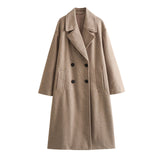 New Soft Double-Breasted Loose Coat Coat