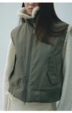 [Daihe] Winter New Leisure Standing Collar Polar Bear Hair Double Zipper Simple Versatile Vest Coat H7861-Outfit