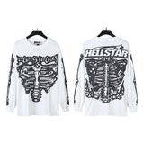 Star Long-Sleeved T-Shirt Men's Ins Street Fashion T-Shirt Autumn And Winter Loose Casual Pure Cotton Bottom