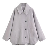 And Winter New Wool Blended Short Coat Coat