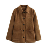 Brown Suede Overshirt- Outfit