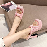 Zingj Summer New 13 Cm High Heels Thick Heel Sexy Nightclub Square Head Waterproof Sandal Female Fairy