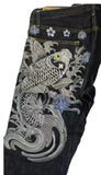 Style Fashion Brand KARAKURI Floating World Painted The Same Style Printed Men's Jeans Loose Straight Tube Wide-Legged