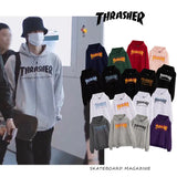 Fall New American Version Of Classic Flame Hooded Hoodie Men's Round Collar Loose Couple Hooded Jacket Ins