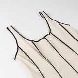 New Spring Style U-Shaped Neckline Dress With Slim