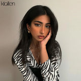 Fashion Stripe PU Leather Patchwork Slim Cool Streetwear Female T Shirt 2021 New Casual Basic Wild Korean Top