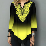 Round Milk Silk Neck Loose Gradient Women's