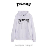Fall New American Version Of Classic Flame Hooded Hoodie Men's Round Collar Loose Couple Hooded Jacket Ins