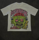 Cartoon Graphic T-Shirt Soho Mortar Goth Super T-Shirt Couple Y2k Top Korean Goth Men's