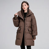 2024 Winter Clothing New Cotton Clothing In The Long Korean Version Of The Thick Trend Fashion Show Thin Cotton-Padded Jacket Coat Female-Outfit