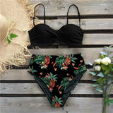 Bikini 2023 Female Swimsuit Women Swimwear Thong Push Up Bikinis Set High Waist Swimming Suits Ruffled Bathing