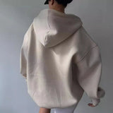 New Plus Velvet Hooded Printing Long-Sleeved Base With Sweater V-Neck