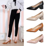 Women's Shoes 2025 New Autumn Korean Version Of The Pointed-Headed Single Shoes Women's Thick Heel Sexy High Heels Professional