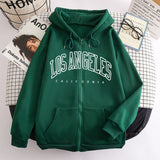 New Zipper Hoodie Los Angeles California Coat