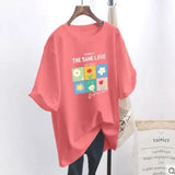 casual women's T-shirt Ulzzang streetwear Kawai fruit print T-shirt Korean shirt Harajuku short-sleeved camiseta