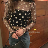 Women 5 Colors Ins Summer Basic Sun-proof All-match Korean Hot Ladies Sheer Top Lovely Daisy Casual Popular Femme