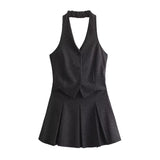 New Linen Multi-Color Belt Loose Shirt