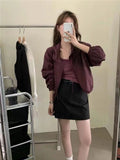Hooded Sunscreen Coat Female Thin 2024 New Small Burst Casual Joker Short Blazer-Outfit