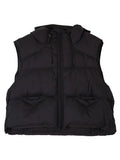 Goose Down Down Vest Female 2024 Autumn / Winter Fashion High Luxury Puff Feeling Hooded Vest To Wear Thickened Vest Tide-Outfit