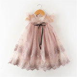Beading Girl Dress 2021 White Backless Girls Teenage Princess Dress Irregular Tutu 2-6 Years Pink Children Dresses