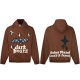 Skull Print Hooded Hoodie Ins Trendy Men's High Street Hoodie In Spring And
