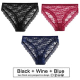 Transparent Floral Lace Panties Women Low-Waist Underpant Hollow Out Thong Female G-String Underwear Lingerie