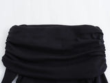 New Breast-Wiped Slim Long-Sleeved Mini Dress