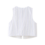 Effect Striped Vest 2010772 Striped Pajamas Style Trousers 4661410