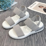 Zingj Sandals Stretch Tight 2023 Summer New Style Students Wear Fairy Roman Beach