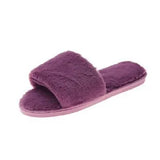 Zingj One Word Slippers Female Early Autumn 2023 New Cotton Slippers Home Indoor Fashion Warm Floor Cotton Slippers Female- Outfit